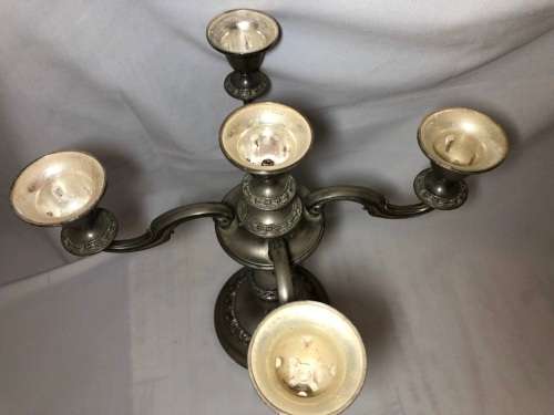 SILVER PLATED CANDELABRAS