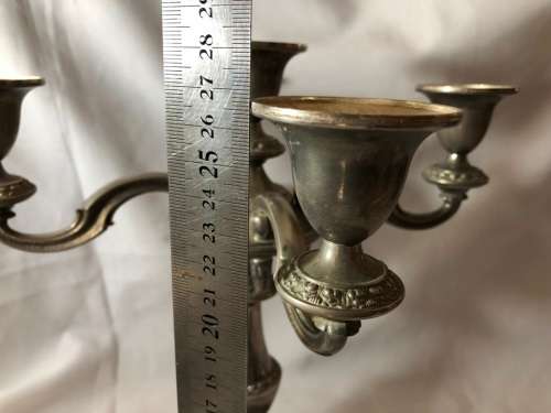 SILVER PLATED CANDELABRAS