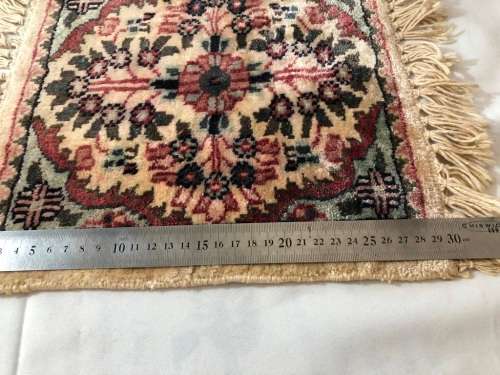 COLLECTION OF 4 SMALL PERSIAN "TABLE" CARPETS - PERFECT CONDITION