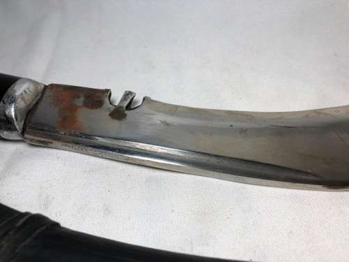 KUKRI KNIFE WITH HORN HANDLE IN SHEATH - 41CM