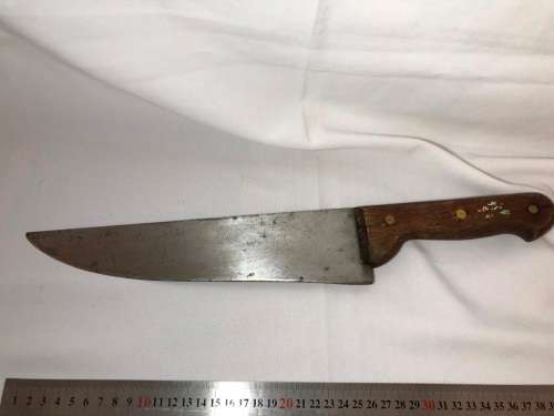 LARGE VINTAGE BUTCHERS KNIFE - 41CM