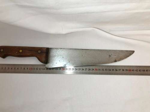 LARGE VINTAGE BUTCHERS KNIFE - 41CM