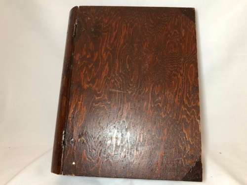 ANTIQUE SECRET BOOK STORAGE MADE FROM WOOD