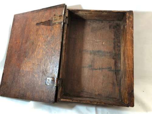 ANTIQUE SECRET BOOK STORAGE MADE FROM WOOD