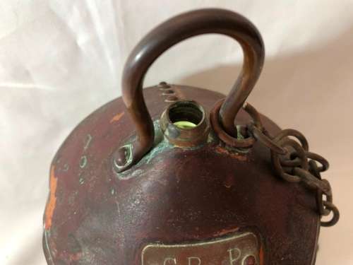 COPPER MILITARY NAVIGATION LIGHT WITH MARKINGS CB 1941 P81 (25CM)