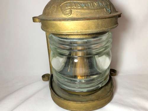 RARE VINTAGE MASTHEAD SHIPS LANTERN - WORKING