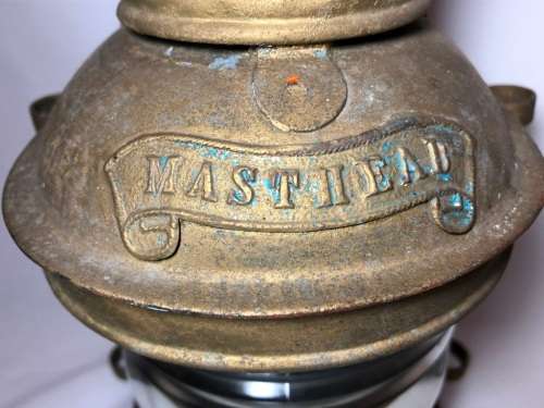 RARE VINTAGE MASTHEAD SHIPS LANTERN - WORKING