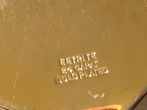 VINTAGE 24 CT GOLD PLATED CAKE LIFTER - EETRITE