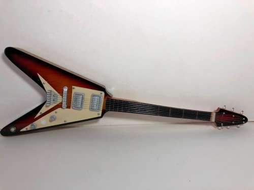 MINIATURE TOY REPLICA OF THE GIBSON FLYING V ELECTRICAL GUITAR