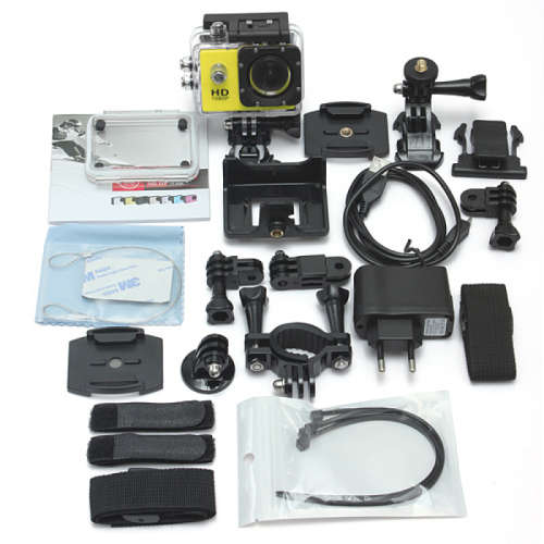 Action Camera Full HD H.264 1080P Sports HD DV 30M Water Resistant Camera