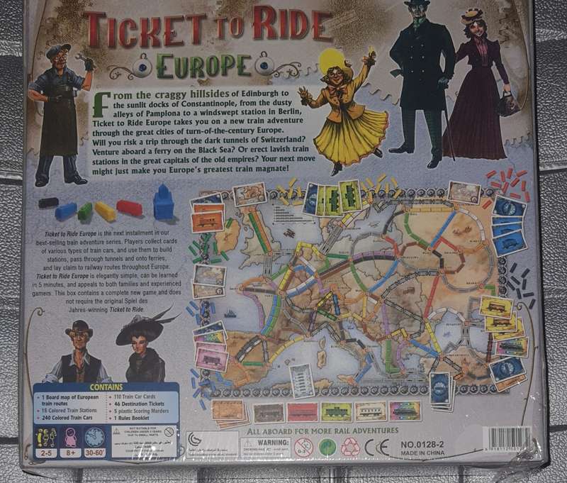 Ticket to ride Europe Board Game Brand New