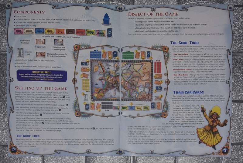 Ticket to ride Europe Board Game Brand New