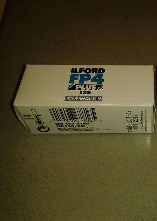 ILFORD FP4 PLUS 125 ASA 120mm Black and white film