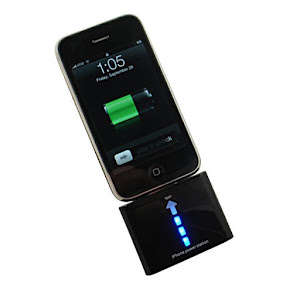 Apple Iphone & Ipod External Backup Battery Charger - Plus a Iphone Charging Cradle Dock - Get Both