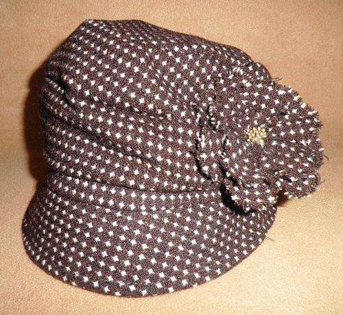 GORGEOUS FLOWER DESIGN HAT***BROWN***