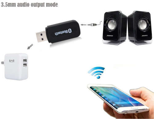 *LOCAL STOCK* USB Bluetooth Audio Music Receiver Adapter 3.5mm Stereo Output for Car Home Stereo