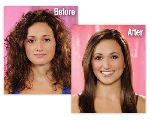 Hair Straightening Brush With LCD Display unboxed