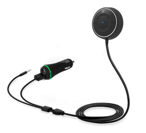 Bluetooth 4.0 Wireless Music Receiver Hands free Car Kit Speaker  With Car charger Unboxed