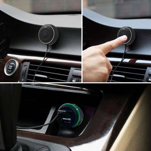 Bluetooth 4.0 Wireless Music Receiver Hands free Car Kit Speaker  With Car charger Unboxed