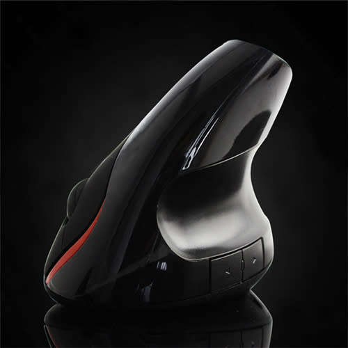 Wireless Vertical Ergonomic Optical Mouse with USB line to charge  Unboxed