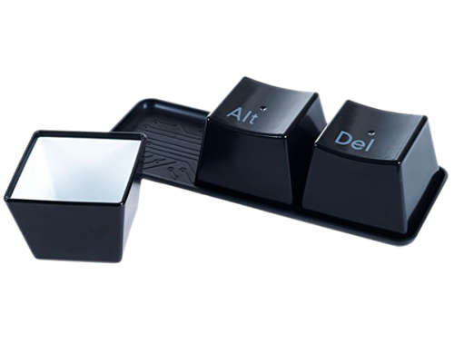3Pcs Keyboard Cup Creative Ctrl Alt Del Button Key Coffee Tea Mug Cup SetBlack Unboxed