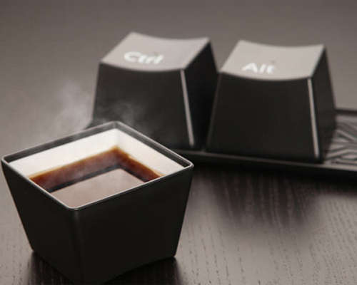 3Pcs Keyboard Cup Creative Ctrl Alt Del Button Key Coffee Tea Mug Cup SetBlack Unboxed