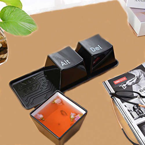 3Pcs Keyboard Cup Creative Ctrl Alt Del Button Key Coffee Tea Mug Cup SetBlack Unboxed