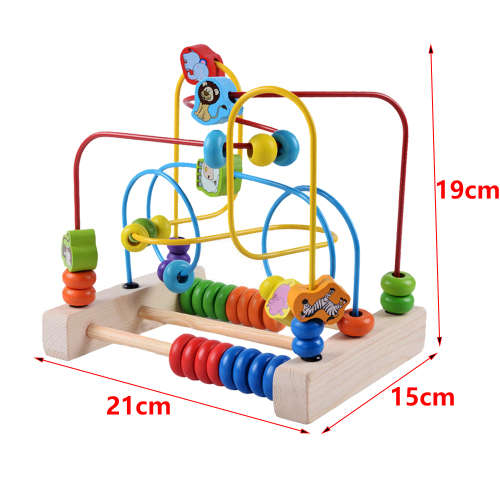 Wooden Beads Maze Game Educational Toys for Kids - Animal Unboxed