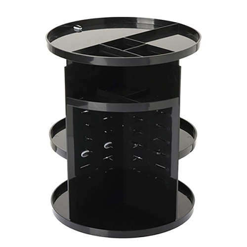 360 Degree Rotating Makeup Organizer - Black  Unboxed