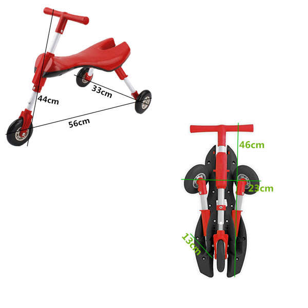 Fly Bike Foldable Toddlers Glide Tricycle Ride On Toy Scooter Bug Unboxed