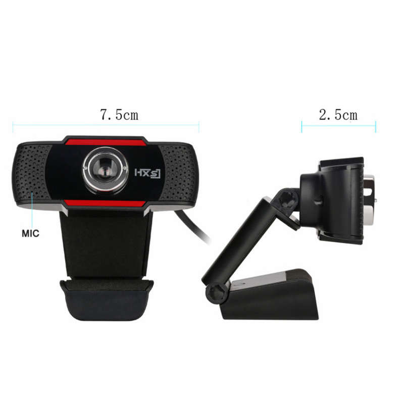 USB Webcam Computer Camera with Built-In Sound-absorbing Microphone Unboxed