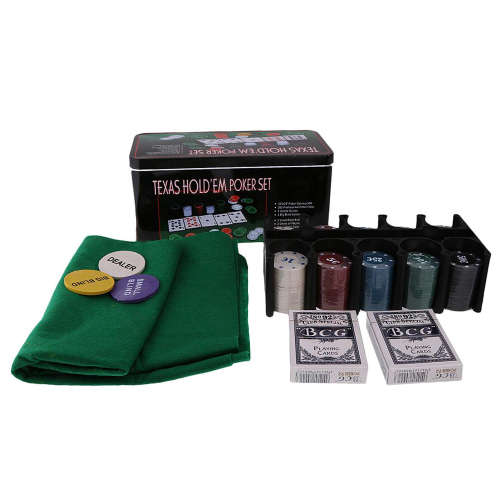 Texas Holdem Poker Chip Set-200 Piece Chips Unboxed