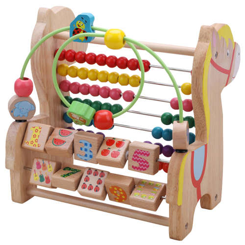 Abacus Classic Wooden Educational Counting Toy Unboxed