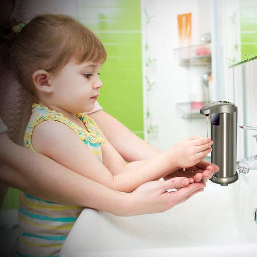 Infrared Motion Sensor Stainless Steel Bathroom Soap Dispenser Unboxed