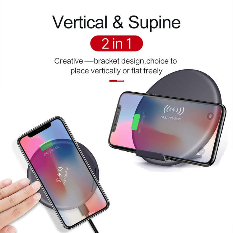 10W Fast Qi Wireless Charger For iPhone Samsung Unboxed