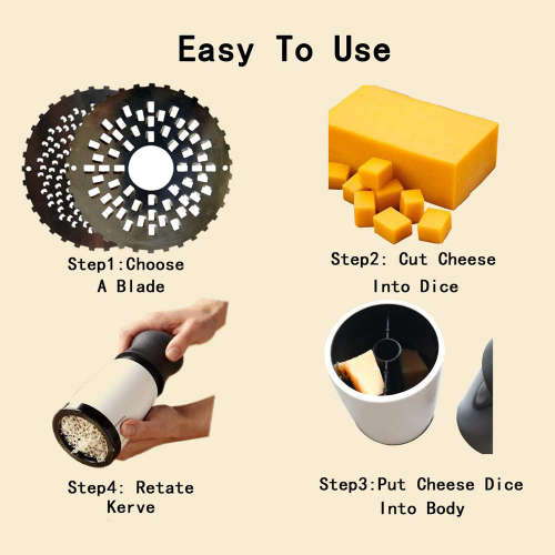 Stainless Steel Handheld Cheese Slicer Unboxed