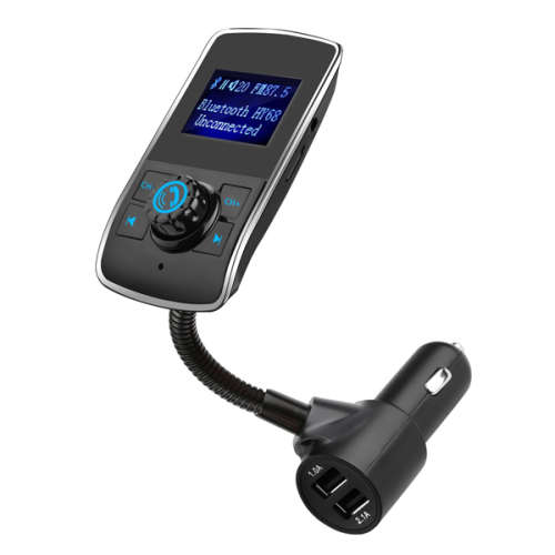 Wireless Radio Adapter Audio Receiver Stereo Music Modulator Car Kit with USB Charger Unboxed