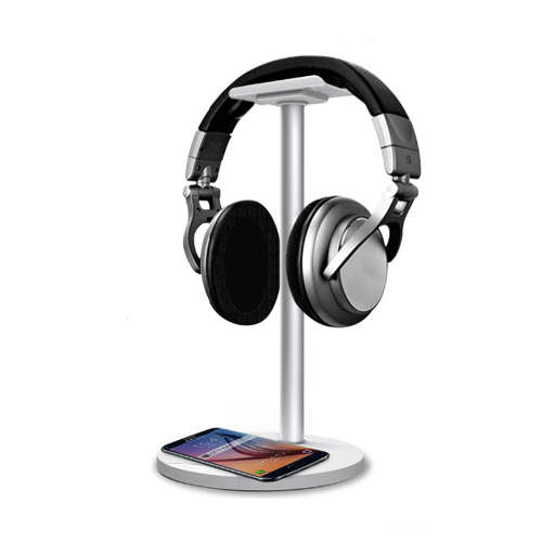 Wireless Charging Dock With Headphone Stand-White Unboxed