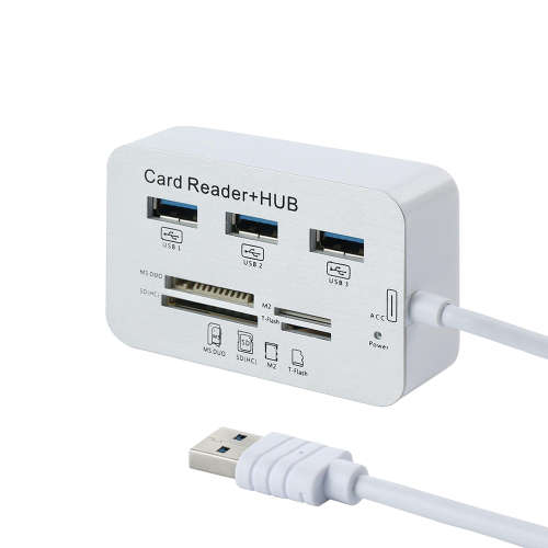 7 In 1 Multi High Speed Memory Card Reader With SDHC Unboxed