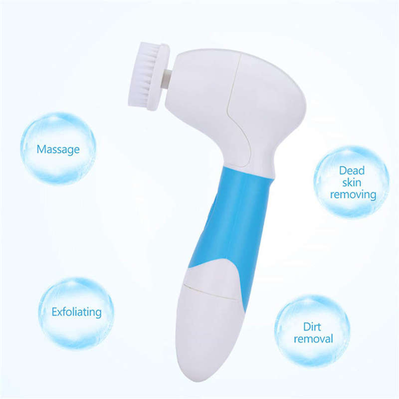 Multi-Function 7 in 1 Electric Facial Cleanser - Blue Unboxed
