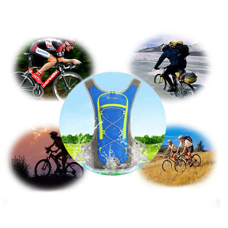 Ultralight Cycling Hydration Backpack - Blue Unboxed