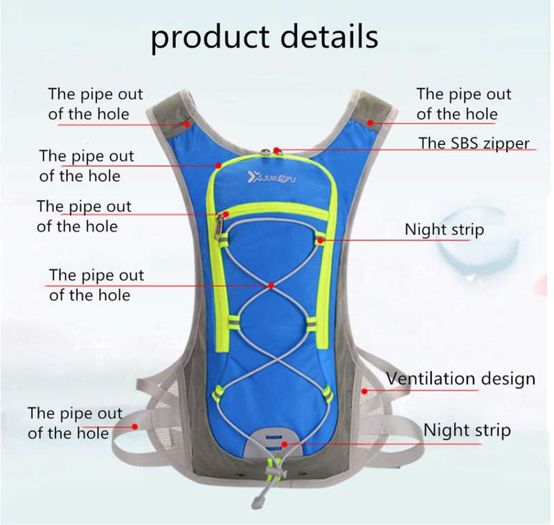 Ultralight Cycling Hydration Backpack - Blue Unboxed
