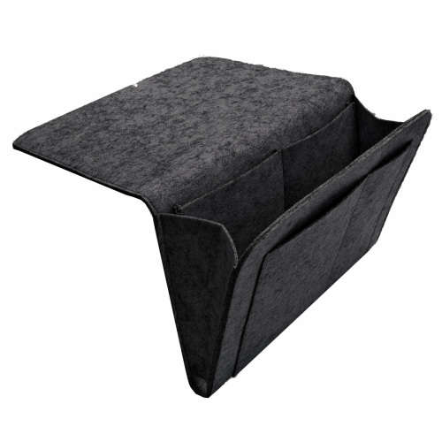 Bedside Deskside Caddy Felt Storage Organizer-Dark Gray Unboxed