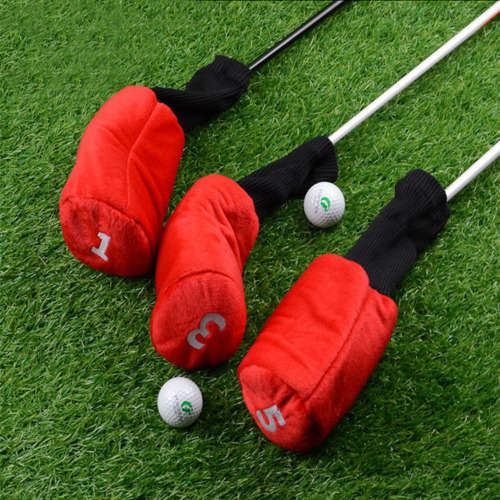 Golf Wood Club Headcovers Set - 3 Piece Unboxed