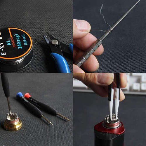 Portable 9 in 1 DIY Vape Tool Kit Set Unboxed