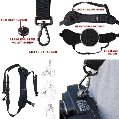 Quick Single Camera Shoulder Belt Strap for Camera DSLR DV Unboxed