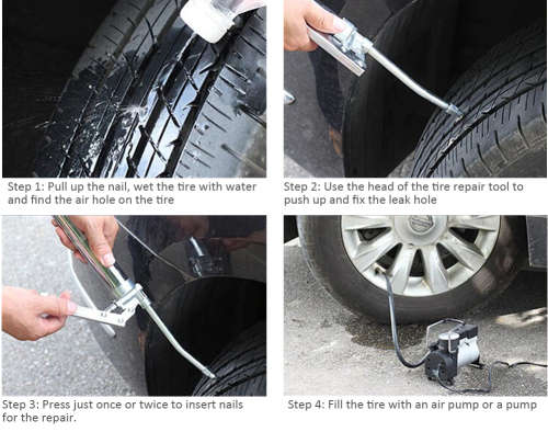 Car Emergency Vacuum Tire Fast Repair Tools Unboxed