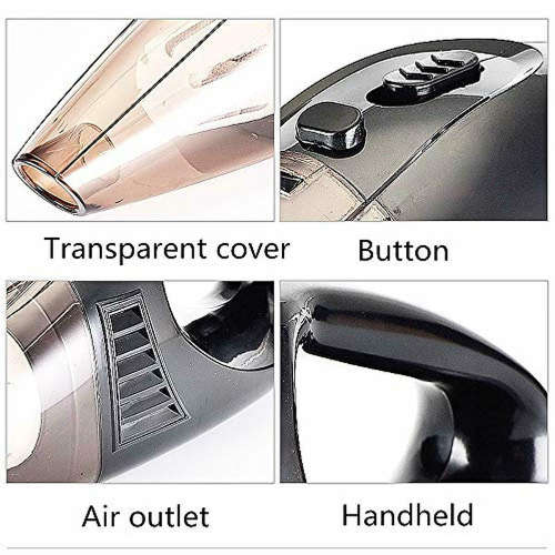 Portable Mini 12V High-Power Car Vacuum Cleaner Unboxed