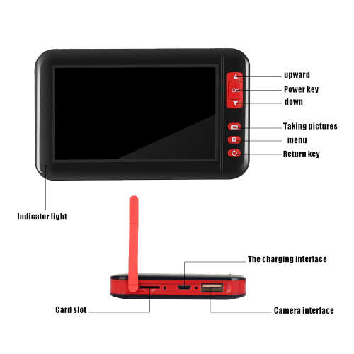 4.3 Inch High-Definition 1080P Display Screen Endoscope Unboxed