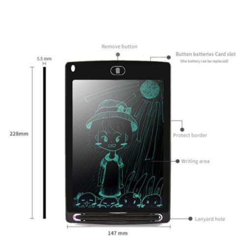 LCD Writing Drawing Board - 8.5 Inch Unboxed